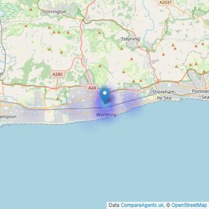 Alexander Philips Ltd - Worthing listings heatmap