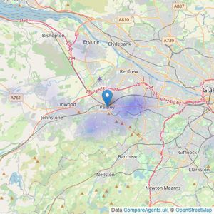 Alexr. McAllister & McKechnie - Paisley listings heatmap