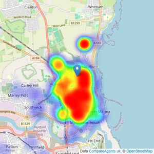 Alfred Pallas - Fulwell listings heatmap