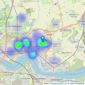 Ali & Co Property Services - Grays listings heatmap