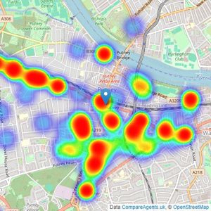 Allan Fuller - Putney listings heatmap