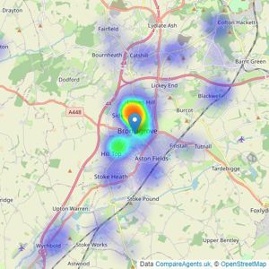 Allan Morris - BROMSGROVE listings heatmap