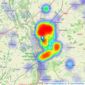 Allan Morris - Malvern listings heatmap