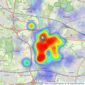 Allday & Miller - Uxbridge listings heatmap