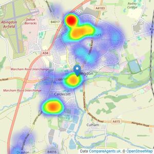 Allen & Harris - Abingdon listings heatmap