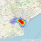 Allen & Harris - Canton listings heatmap