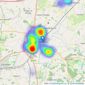 Allen & Harris - Chippenham listings heatmap