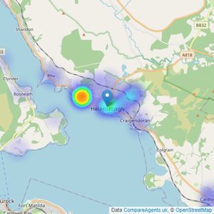 Allen & Harris - Helensburgh listings heatmap