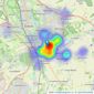 Allen & Harris - Oxford listings heatmap