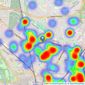 Allen & Harris - Roath listings heatmap