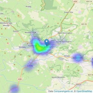 Allen & Harris - Wells listings heatmap