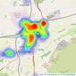 Allen & Harris - Westbury listings heatmap