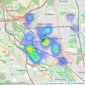 Allen & Harris - Whitchurch listings heatmap