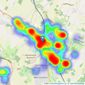 Allsopp Estate Agents - Harpenden listings heatmap