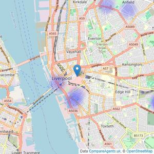 Almond Property By Sue Taylor - Liverpool listings heatmap