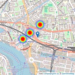 Alphabet City - London Sales listings heatmap