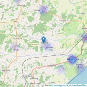 Anderson Hacking - Kent listings heatmap