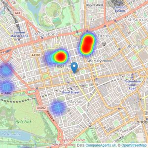 Anderson Rose Prime Central London - London listings heatmap