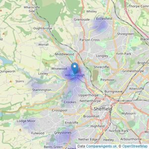 Andersons Residential - Sheffield listings heatmap