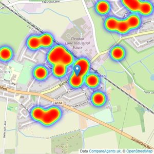 Andrew Craig - Boldon listings heatmap