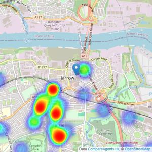 Andrew Craig - Jarrow listings heatmap