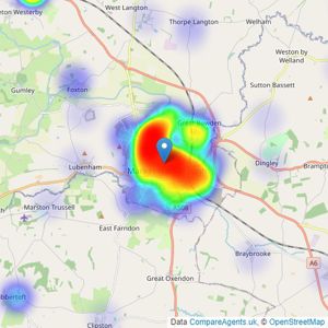 Andrew Granger - Market Harborough listings heatmap