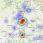 Andrew J Nowell - Alderley Edge listings heatmap