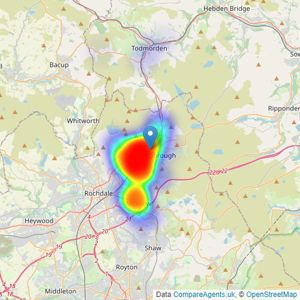 Andrew Kelly - Littleborough listings heatmap