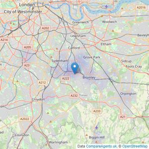 Andrew Kingsley - Beckenham listings heatmap