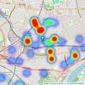 Andrew Nunn & Associates - Chiswick listings heatmap