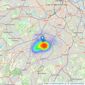 Andrews Estate Agents - Morden listings heatmap