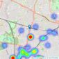 Andrews Estate Agents - Streatham listings heatmap