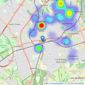 Andrews Estate Agents - Sutton listings heatmap