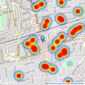 Andrews Estate Agents - Wallington listings heatmap