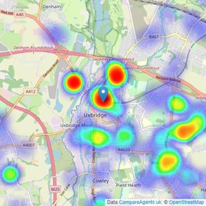 Andrews Residential - Uxbridge listings heatmap