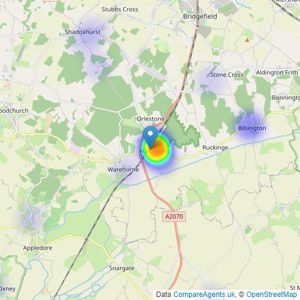 Angela Hirst - Hamstreet listings heatmap