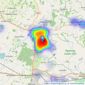 Angela Marden Estate Agents - Hailsham listings heatmap