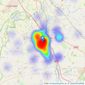 Anker & Partners - Banbury listings heatmap