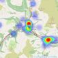 Anthony J Turner - Hebden Bridge listings heatmap