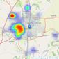 Anthony Jones Properties - Darlington listings heatmap