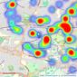 Anthony Martin Estate Agents - Barnehurst listings heatmap