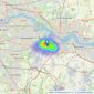 Anthony Martin Estate Agents - Dartford listings heatmap