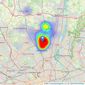 Anthony Pepe Estate Agents - Palmers Green listings heatmap