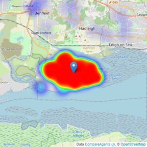 Anthony Quirk - Canvey Island listings heatmap