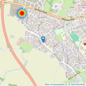 Anwyl Homes listings heatmap