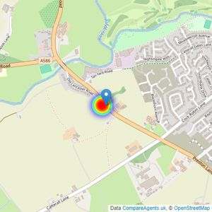 Anwyl Homes listings heatmap