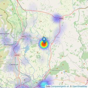 Archer & Co - Usk listings heatmap