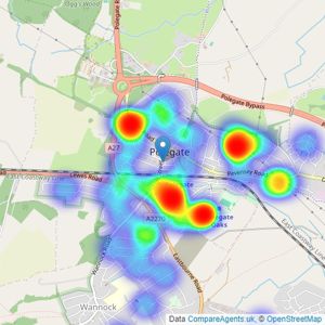 Archer & Partners - Polegate listings heatmap