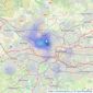 Archibald Sharp - Glasgow listings heatmap