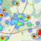 Arden Estates - Barnt Green listings heatmap